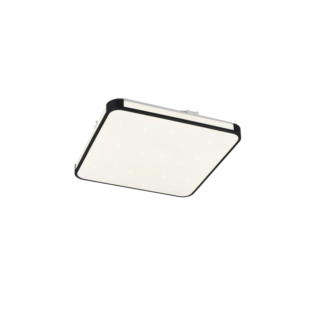 Deckenlampe Relus Square Black 27 x 27 cm