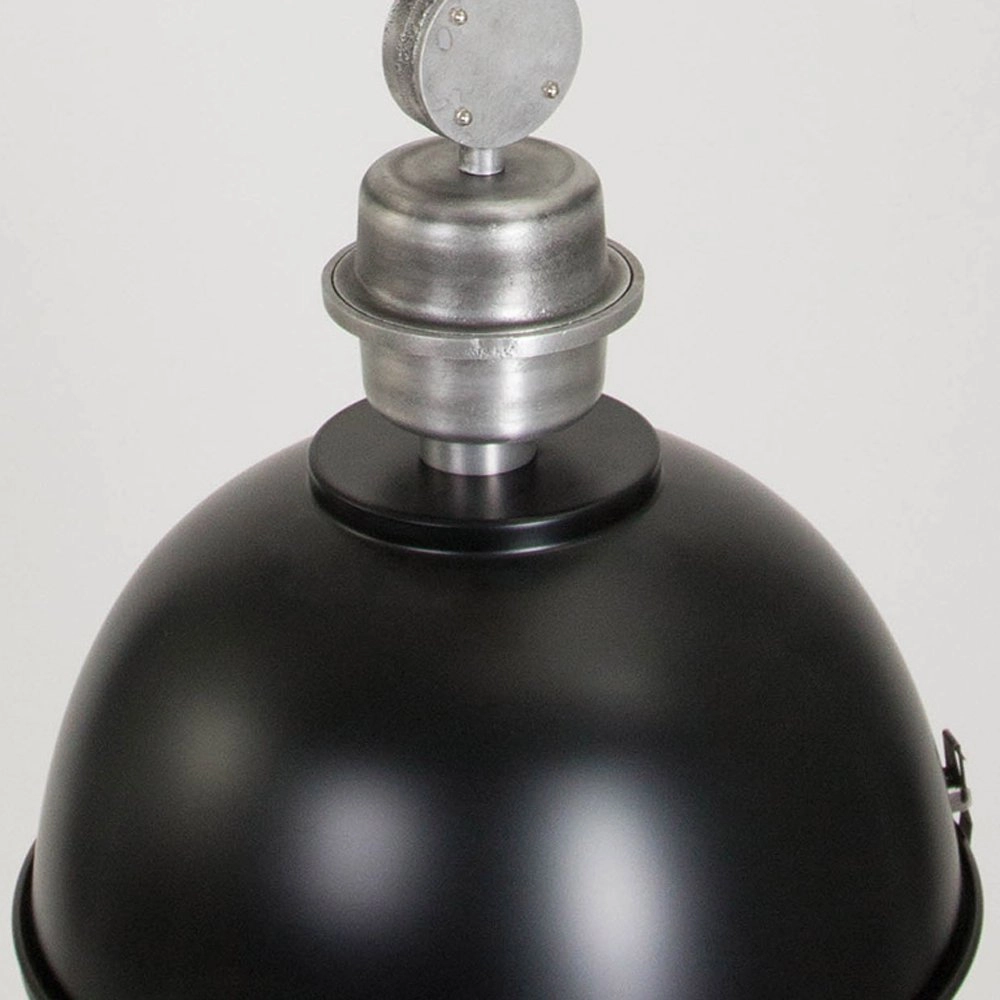 Pendelleuchte Bikkel schwarz mit Metallgrau Steinhauer 8712746100068