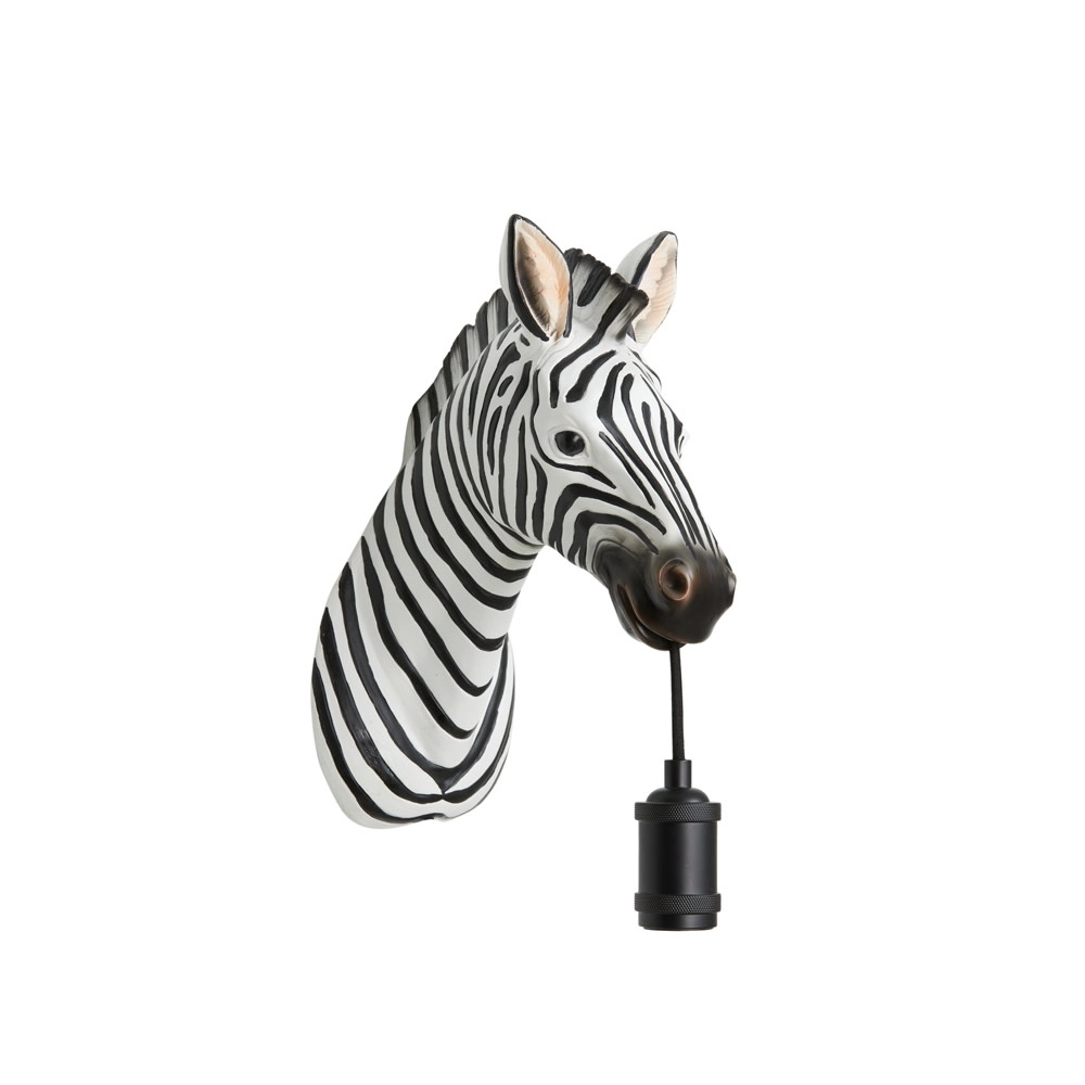 Wandlampe Zebra Schwarzweiß Light & Living 8717807627300