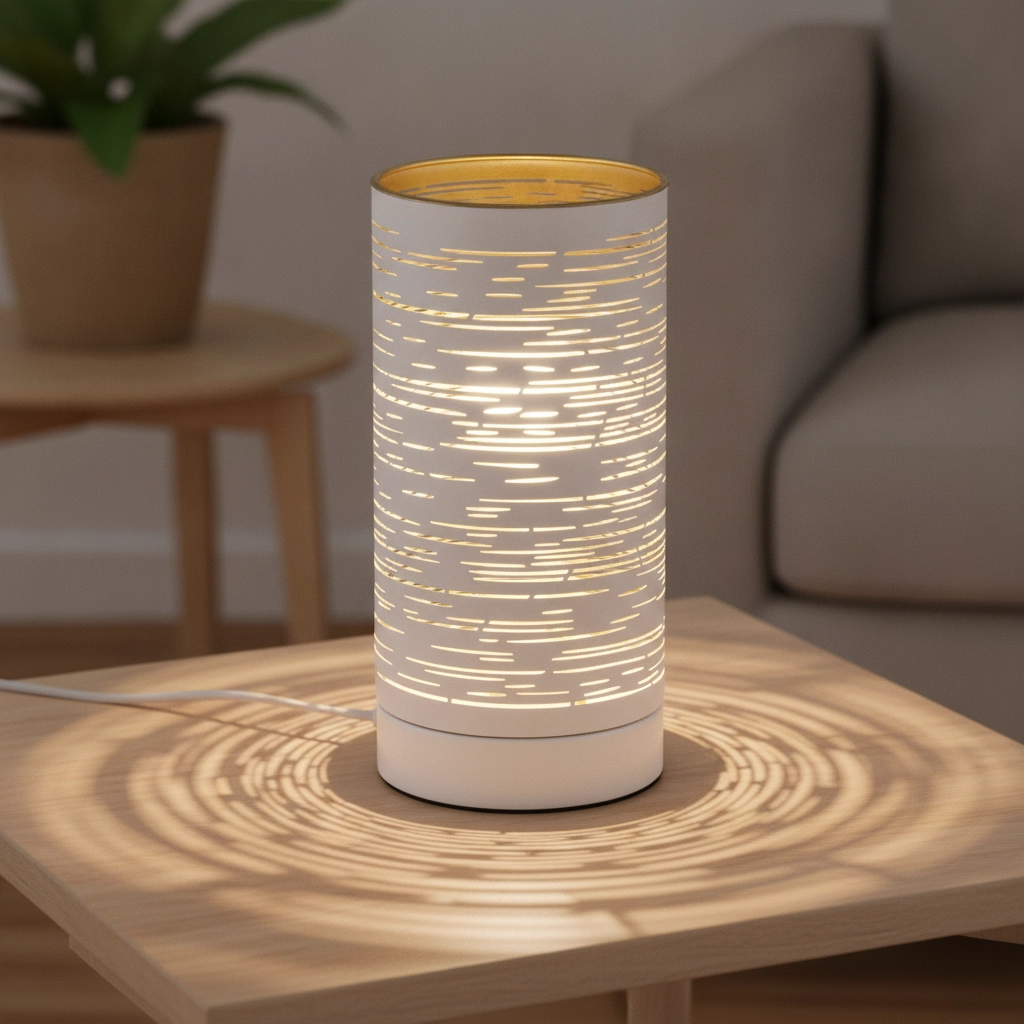 Tischlampe Zane weiß