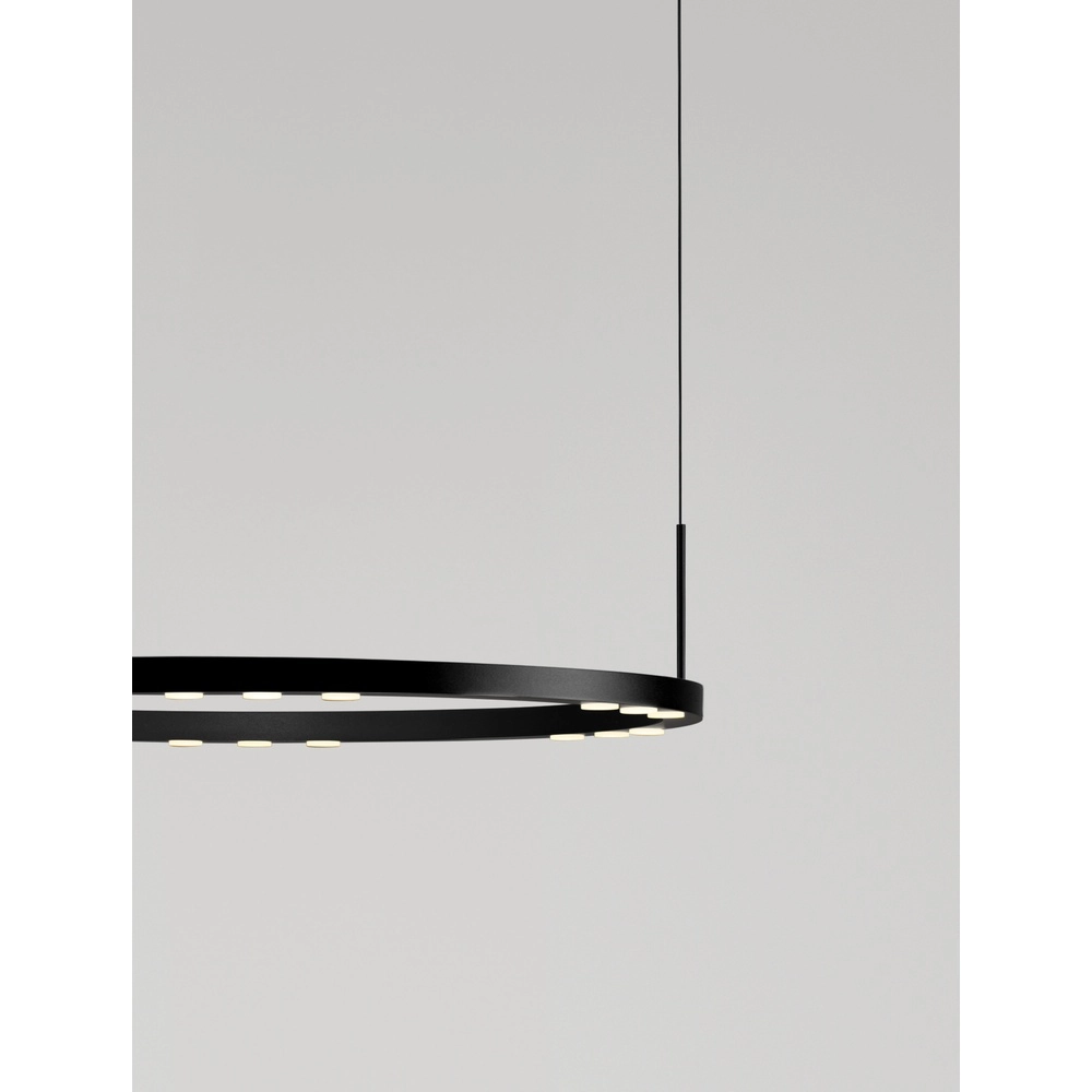 Schlanke Pendelleuchte Lunette schwarz Ø 660cm Lyora 5212017465191