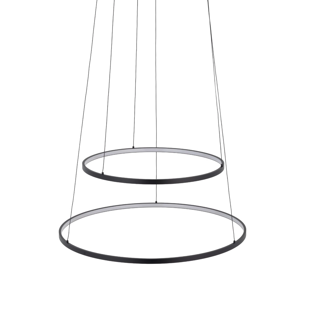Design-Pendellampe Circolo Led schwarz Ø 60cm Lyora 5903139116473