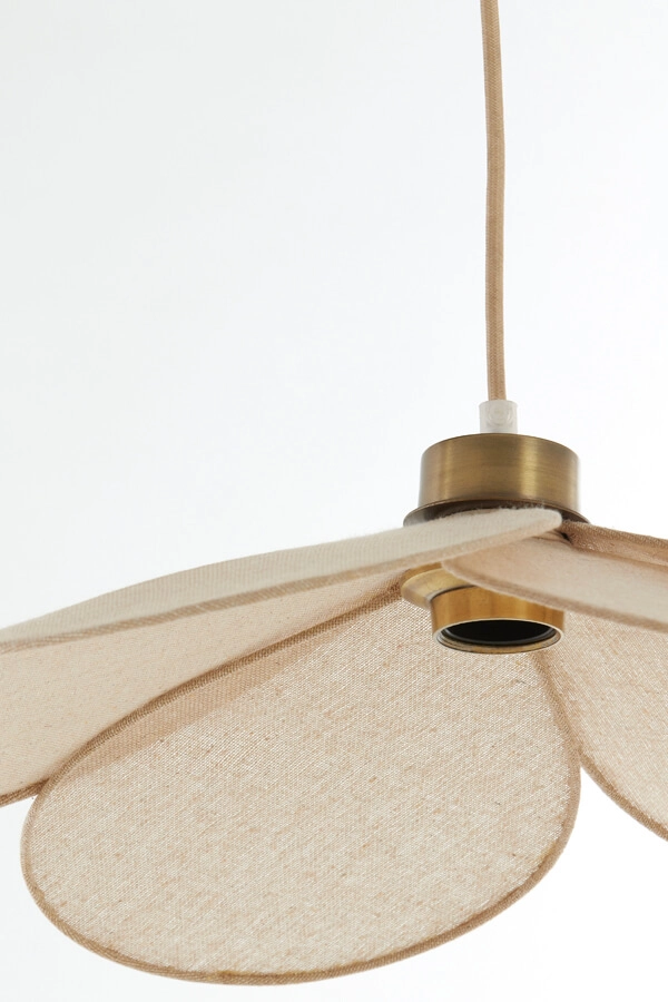 Pendelleuchte Fyano Blume creme Ø 46cm Light & Living 8717807706685