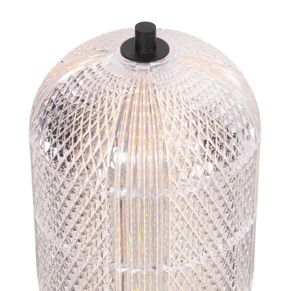 Tischlampe Geripu Schwarz mit Klarglas Steinhauer 8712746173789