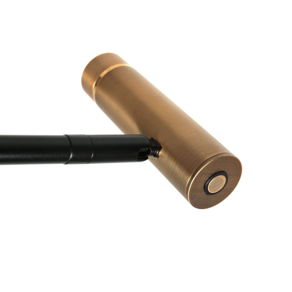Stehlampe Lumo Schwarz mit Gold Steinhauer 8712746184631