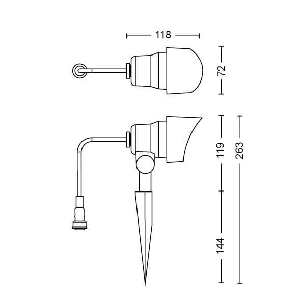 Stichstelle Spike Anthrazit - Erweiterung Philips 8719514477094