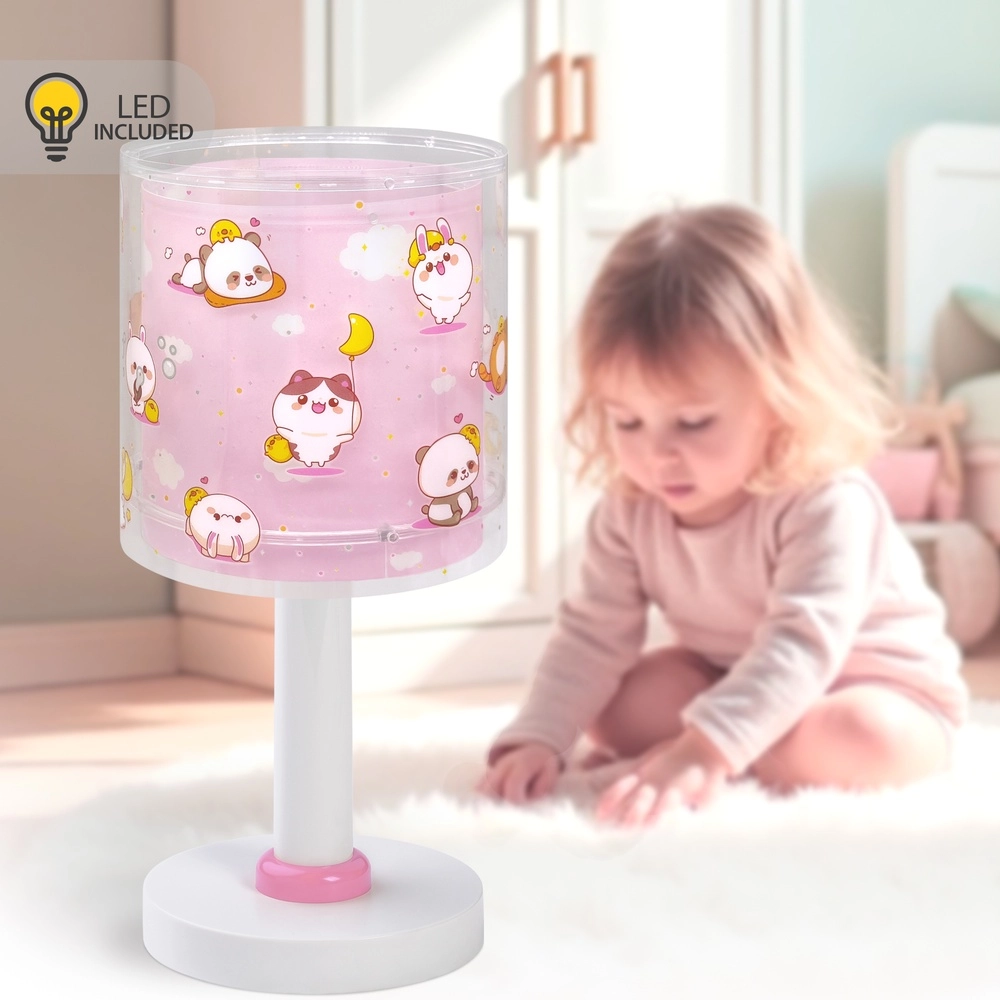 Tischleuchte für Kinder Kawaii Friends Pinkes Leuchten im Dunkeln Dalber 8420406002200