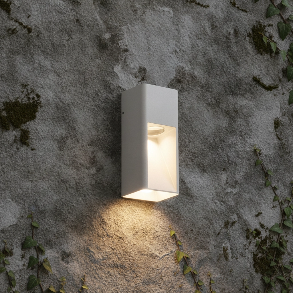 Elegante Wandlampe Mazu Weiß
