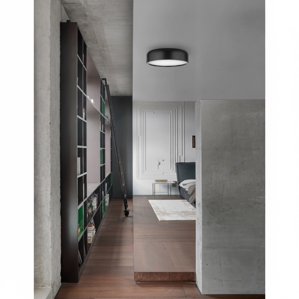 Design-Deckenleuchte Perleto schwarz Ø 48cm