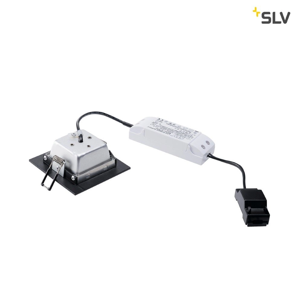 LED Einbaustrahler Frame Basic LED 9cm schwarz SLV 4024163158138