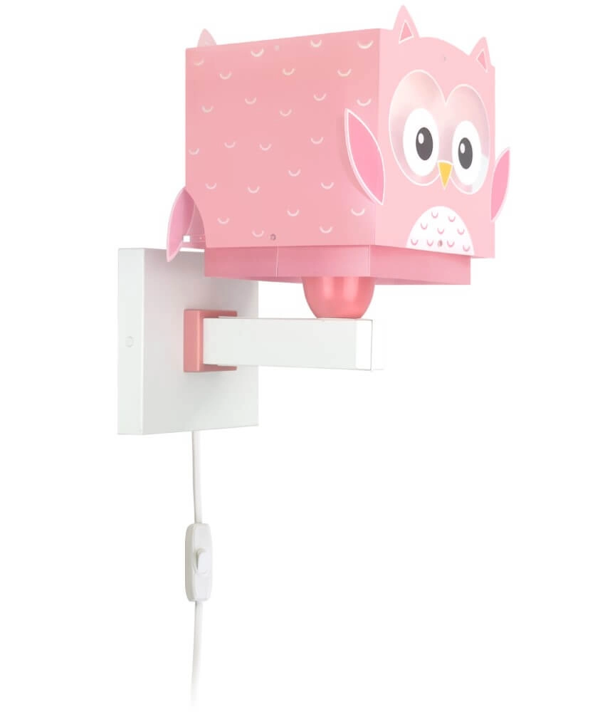 Wand-Nachtlicht Pink Owl
