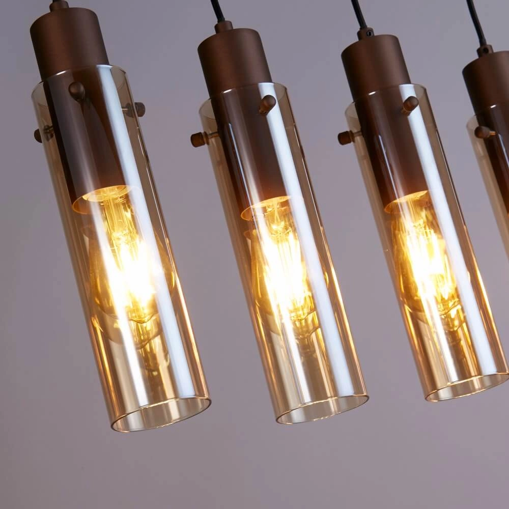 5-flammige Pendelleuchte Sweden II gerade Searchlight 5053423272078