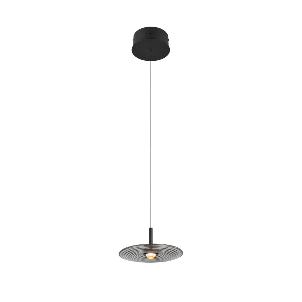 Design-Pendellampe Sirena Rauchglas