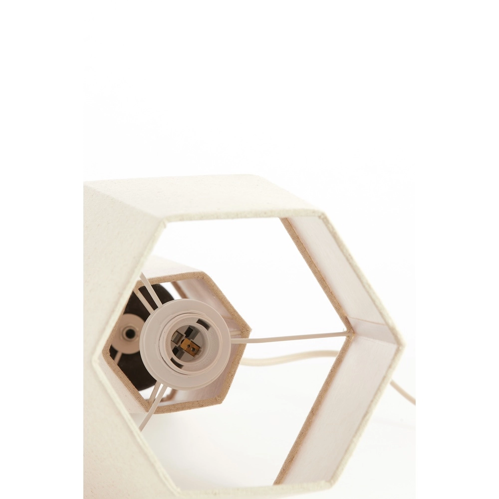 Tischlampe Musabo Leinen Naturleinen Light & Living 8717807784300