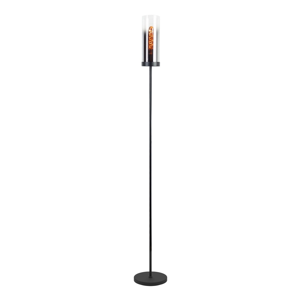 Schwarze Stehlampe Toothill mit Rauchglas Eglo 9002759440046