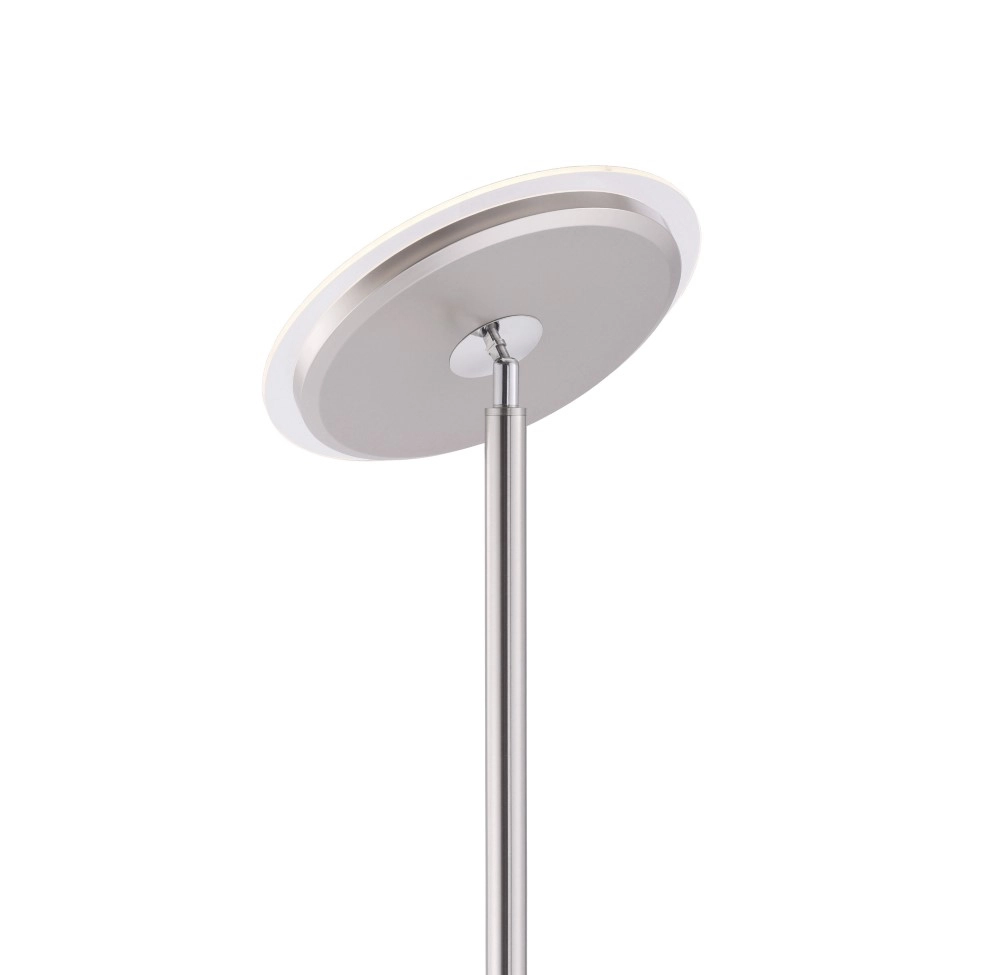 Leselampe Hans Round Edelstahl mit Chrom Just Light 4043689955021
