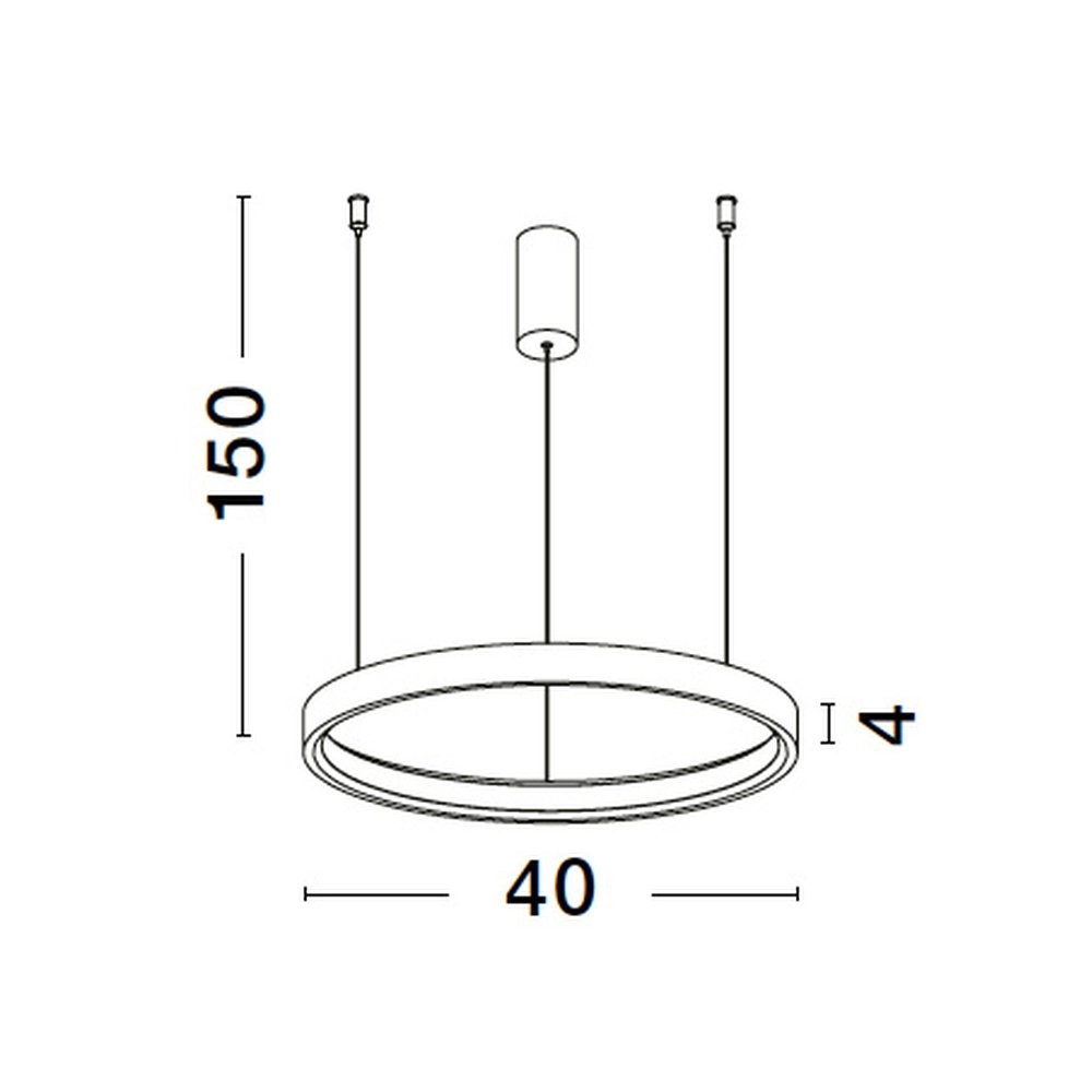 Runde Pendelleuchte Perrine gold Ø 40cm Lyora 5212017438409