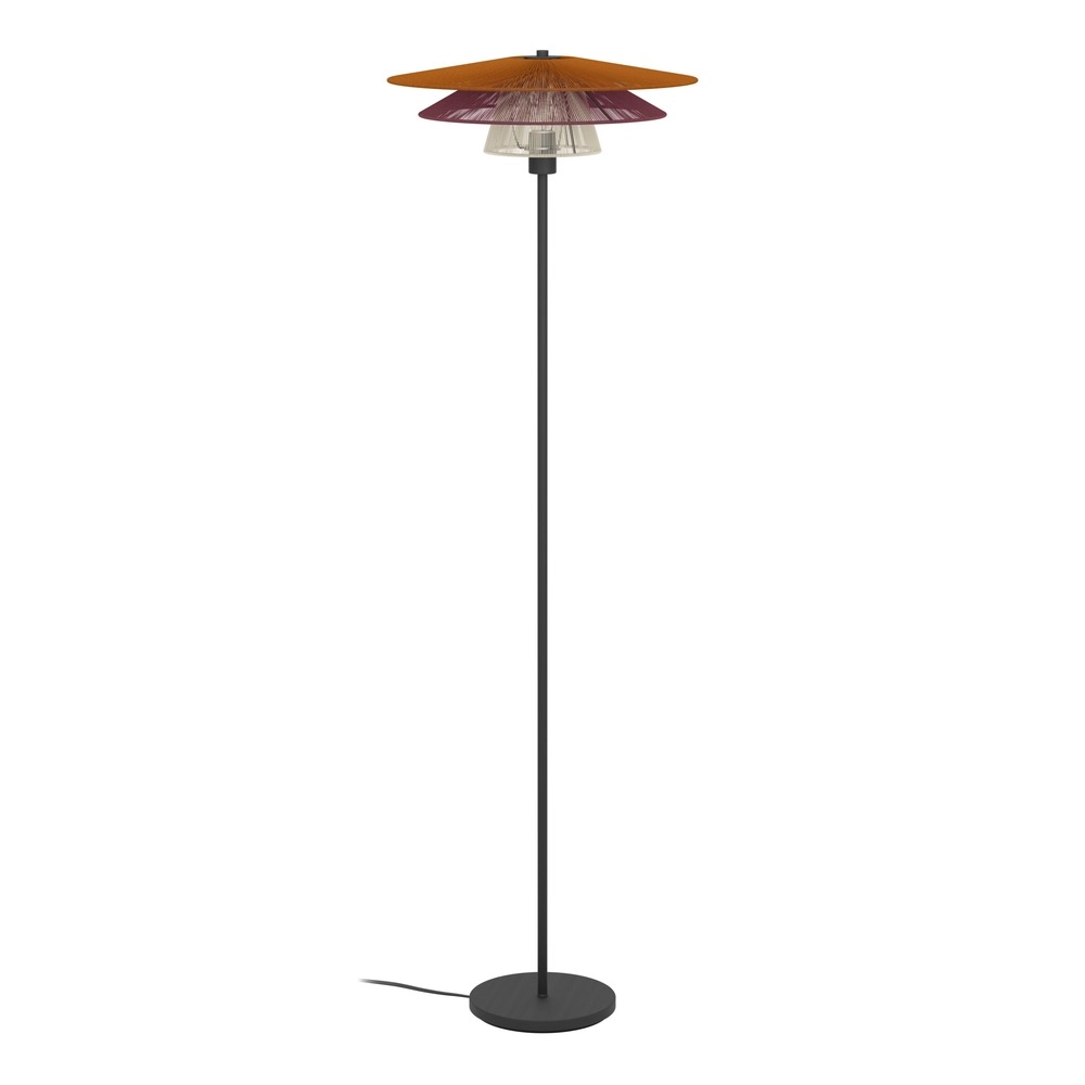 Drahtlampe Pignona Bodenfarben