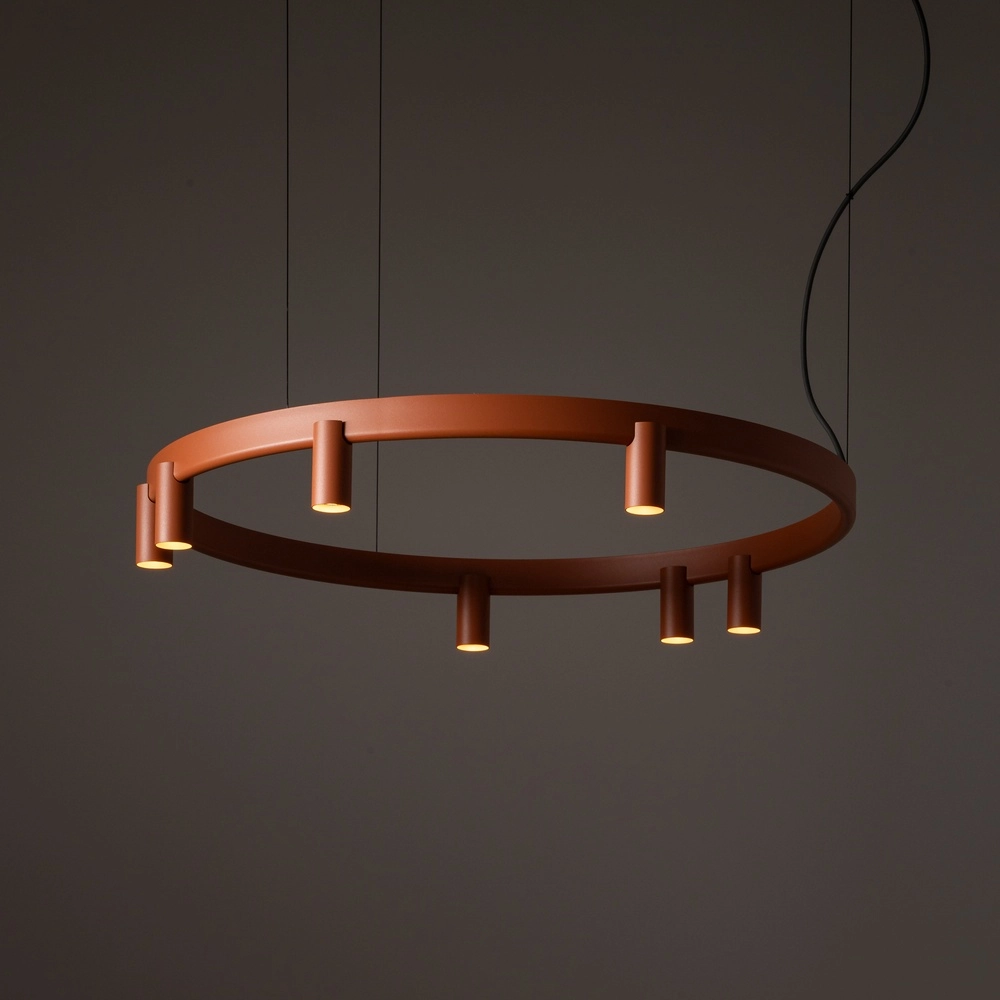 Design-Pendellampe Fourty Terrakotta Ø 80 cm Lyora 5903139124188