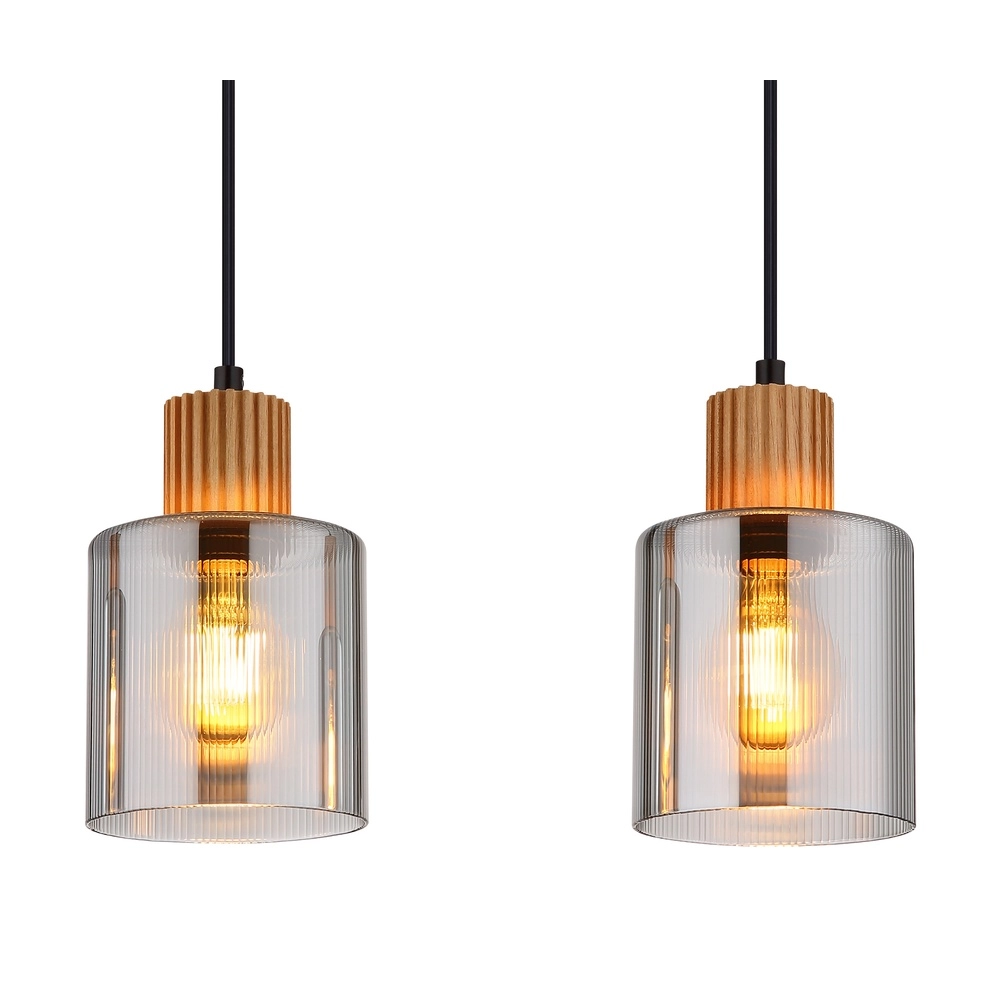 Design-Pendellampe Aleidis 4-Licht Schwarz Globo 9007371515219