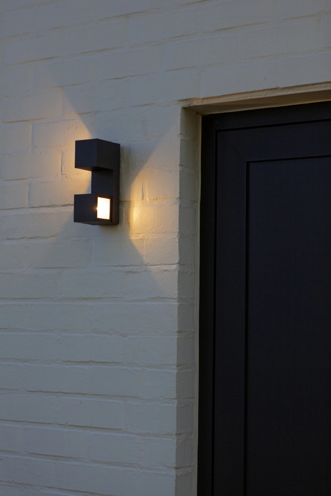 Design-Wandlampe Fari Grau Lutec 6939412018249