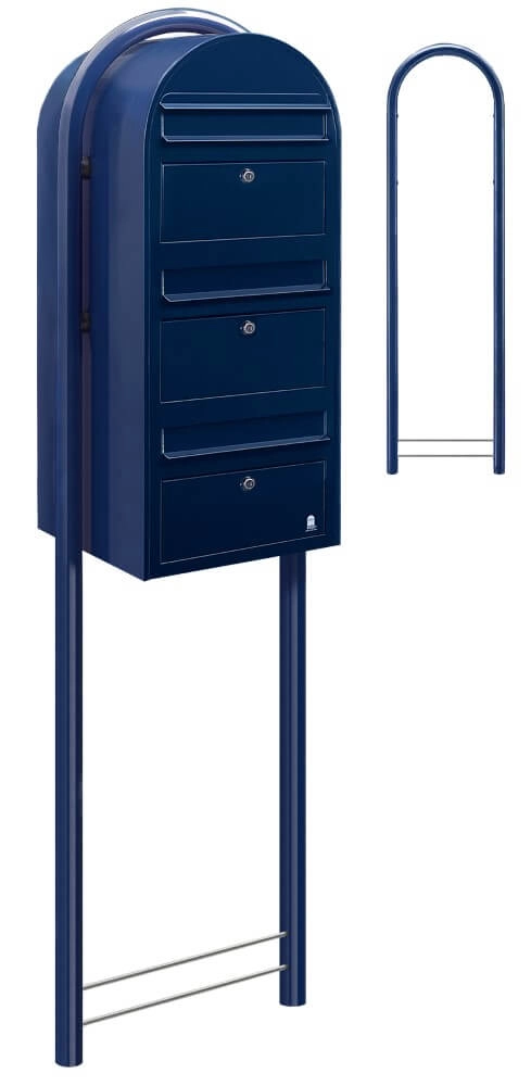 Briefkasten Trio 5003 Dunkelblau Bobi 6417237015099