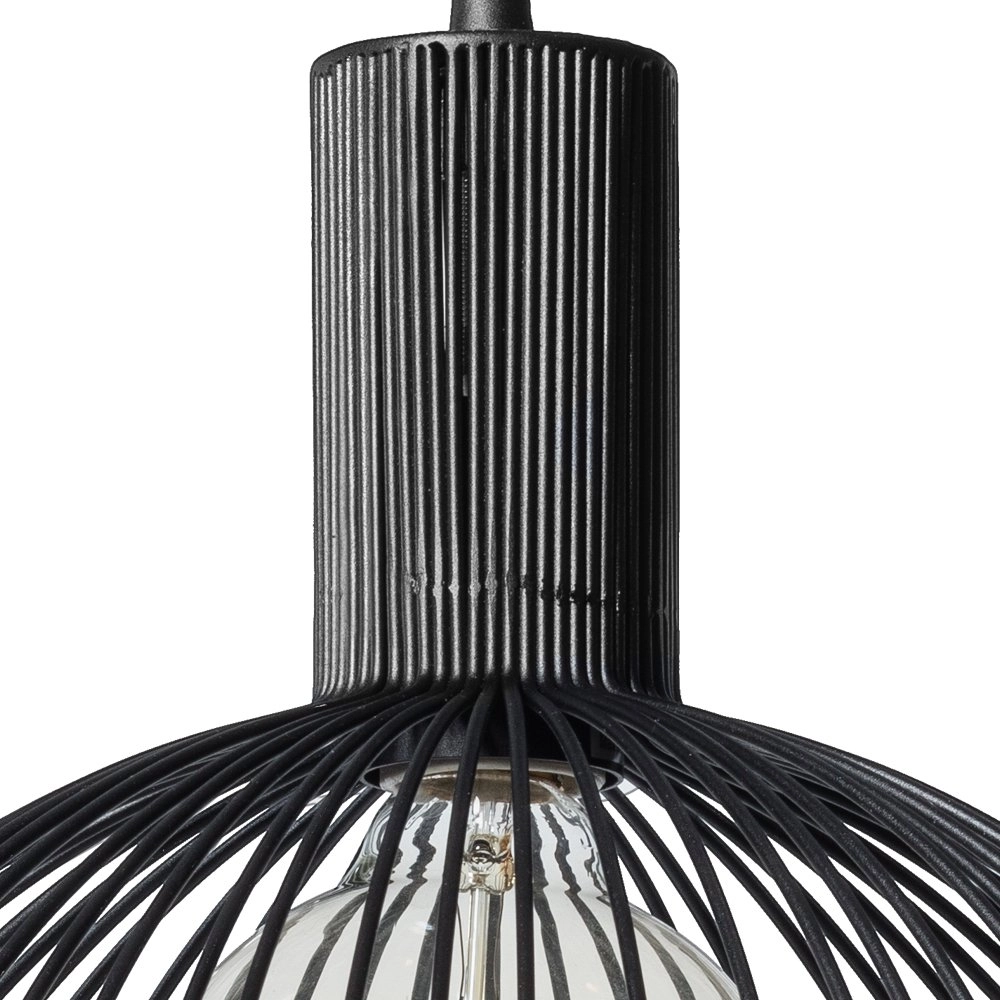 Schwarze Hängelampe Wire Ø 40 cm ETH 8719075184509