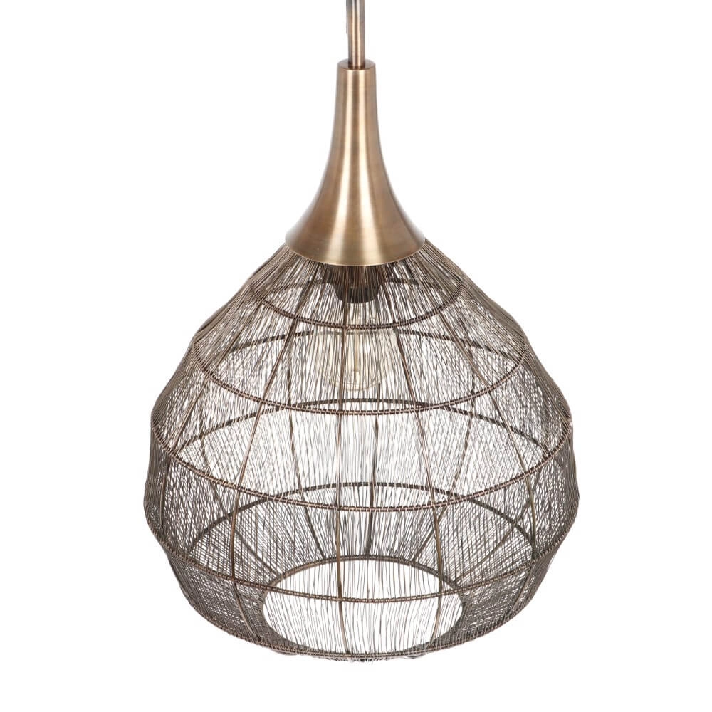 Runde Hängelampe Soraya Ø 42cm - Bronze Trio 4017807617467