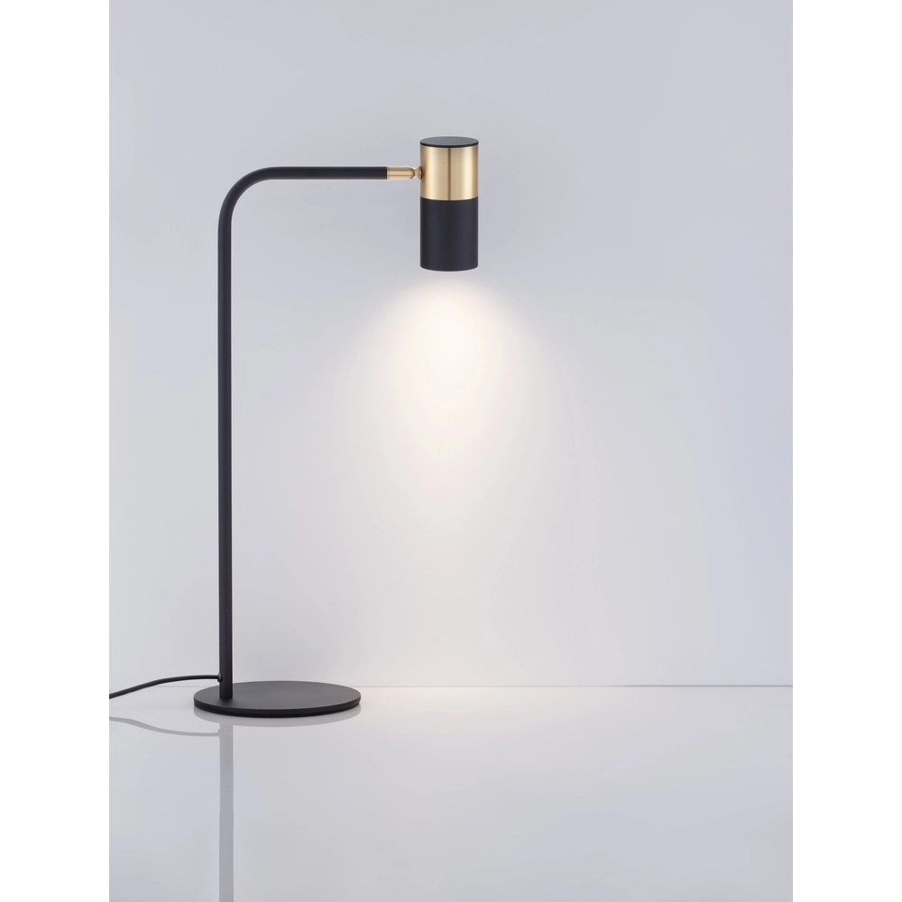 Tischlampe Pongo schwarz mit gold