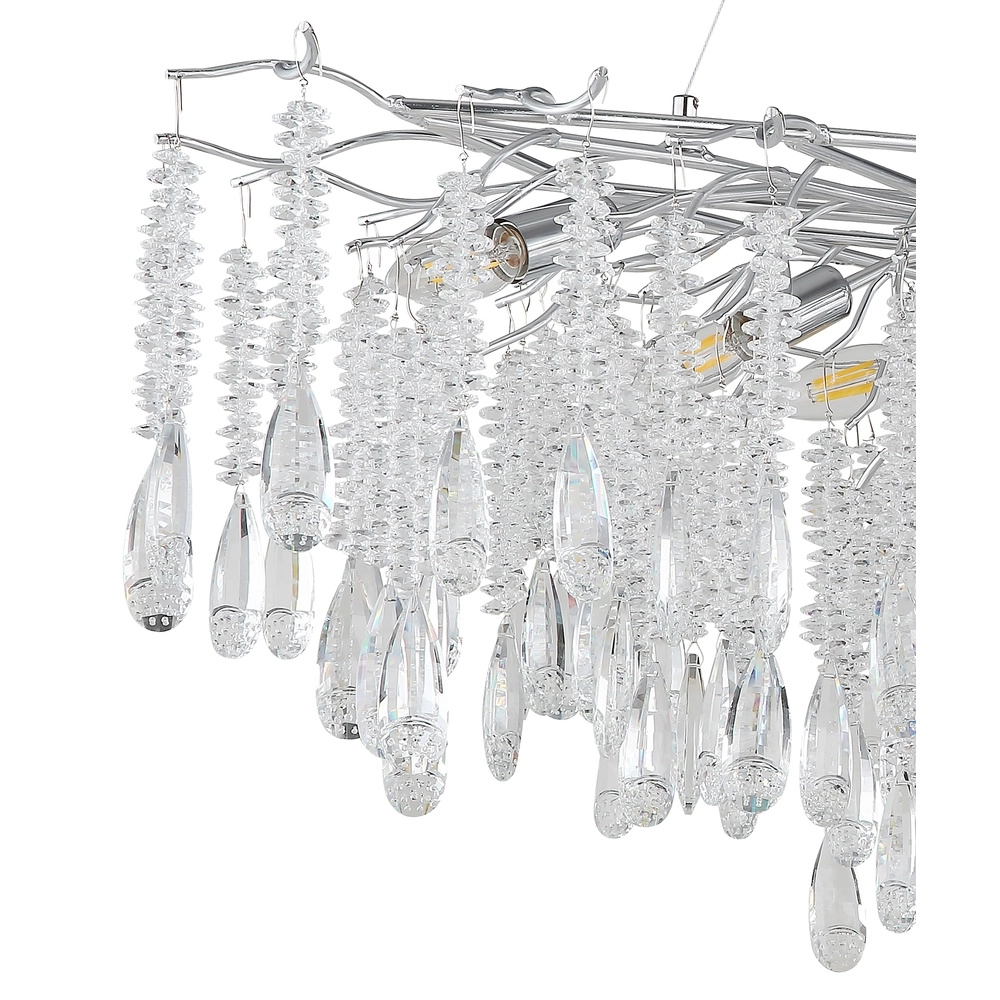 Pendellampe Kinga Silbergrau 120 cm Globo 9007371569991