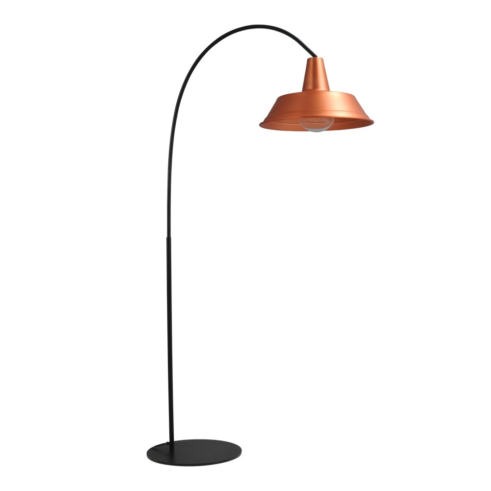 Stehlampe Industria 186 schwarz mit rotem Käufer