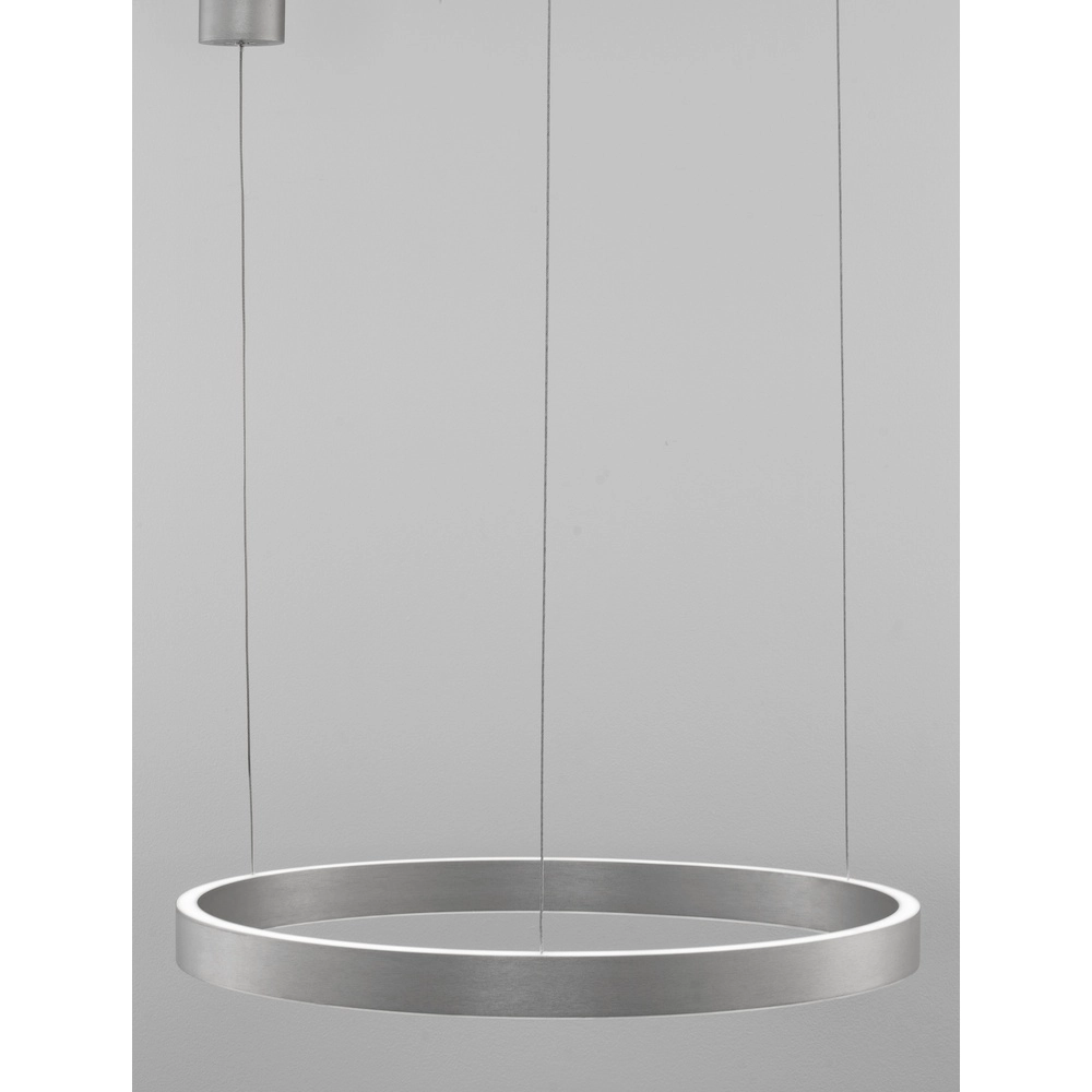 Design-Pendelleuchte Elowen silbergrau Ø 60cm