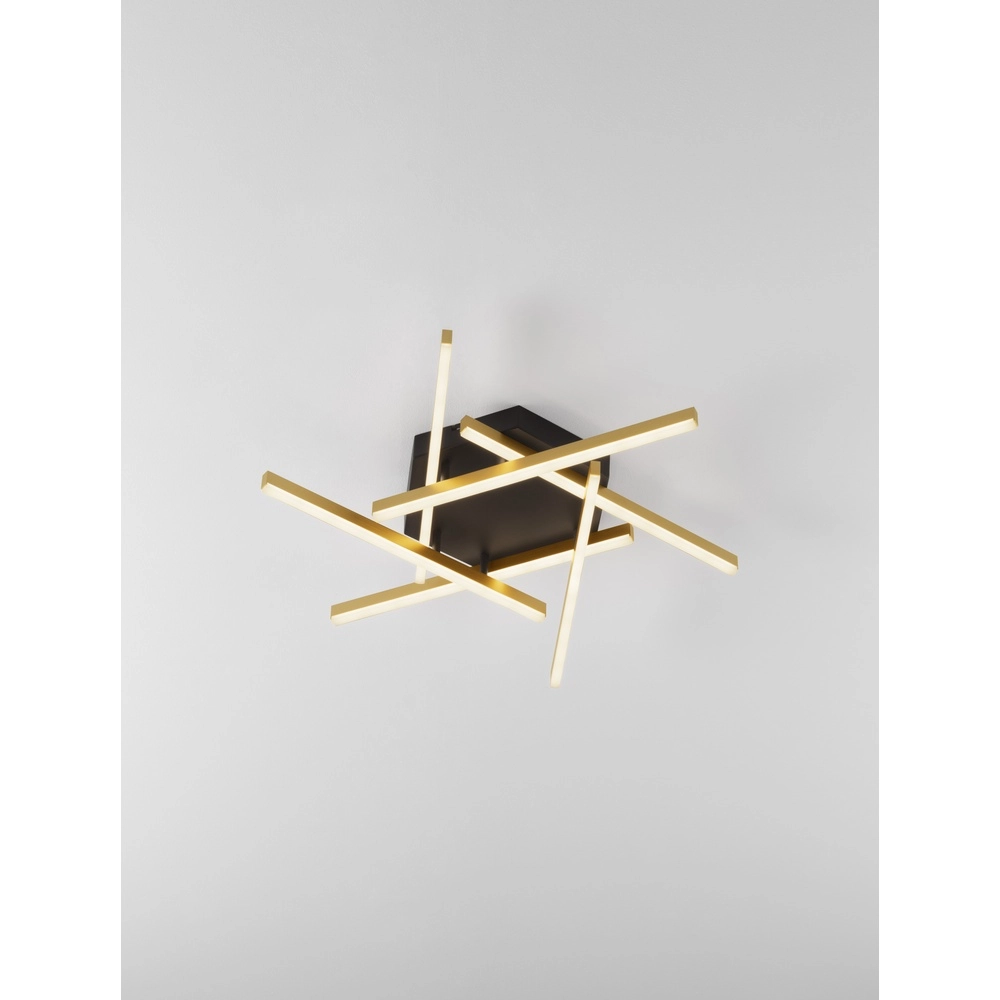 Deckenlampe Hyde schwarz mit gold Lyora 5212017446190