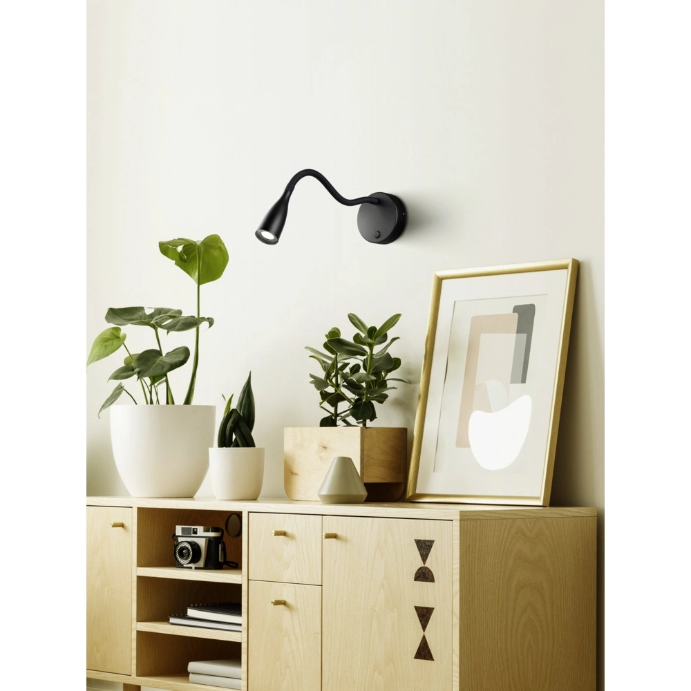 Nachttischlampe Olivandino Flexibel schwarz Eglo 9008606347766