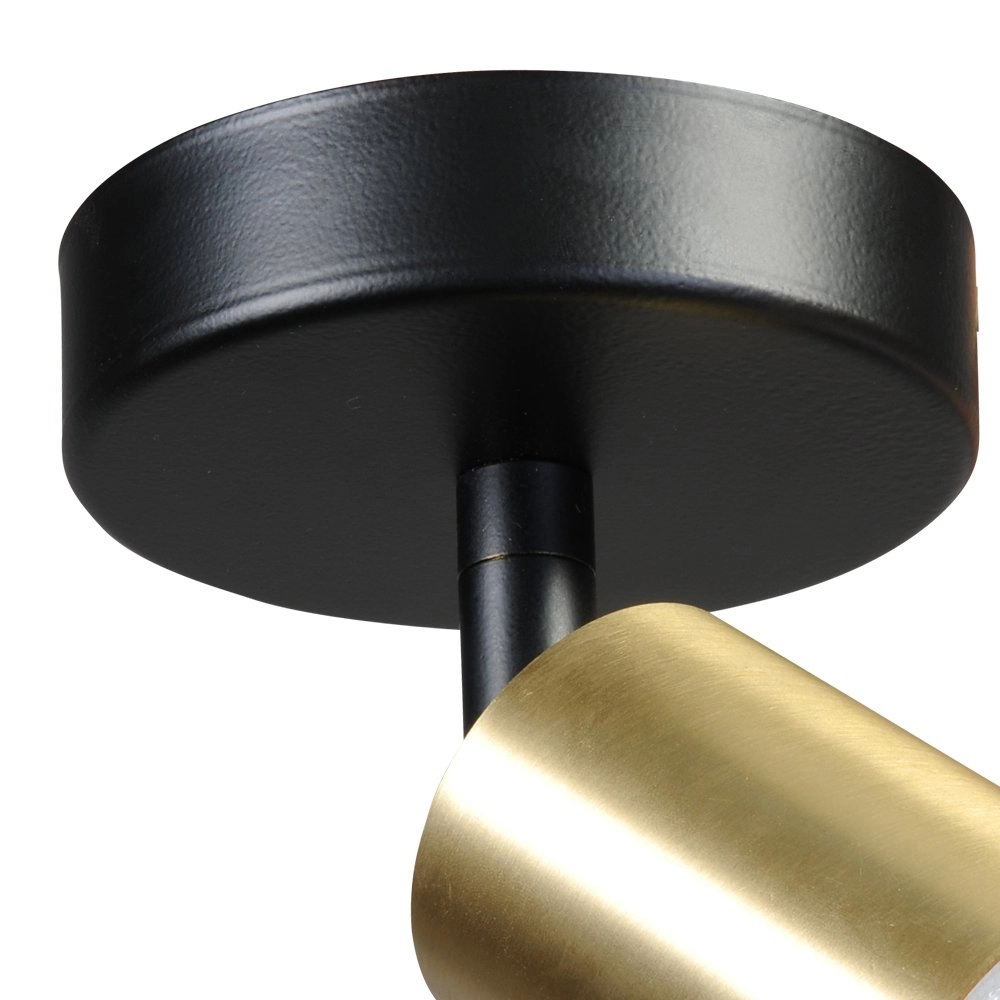 Deckenleuchte schwarz Bounce mit goldenem Fleck Masterlight 8718121209333