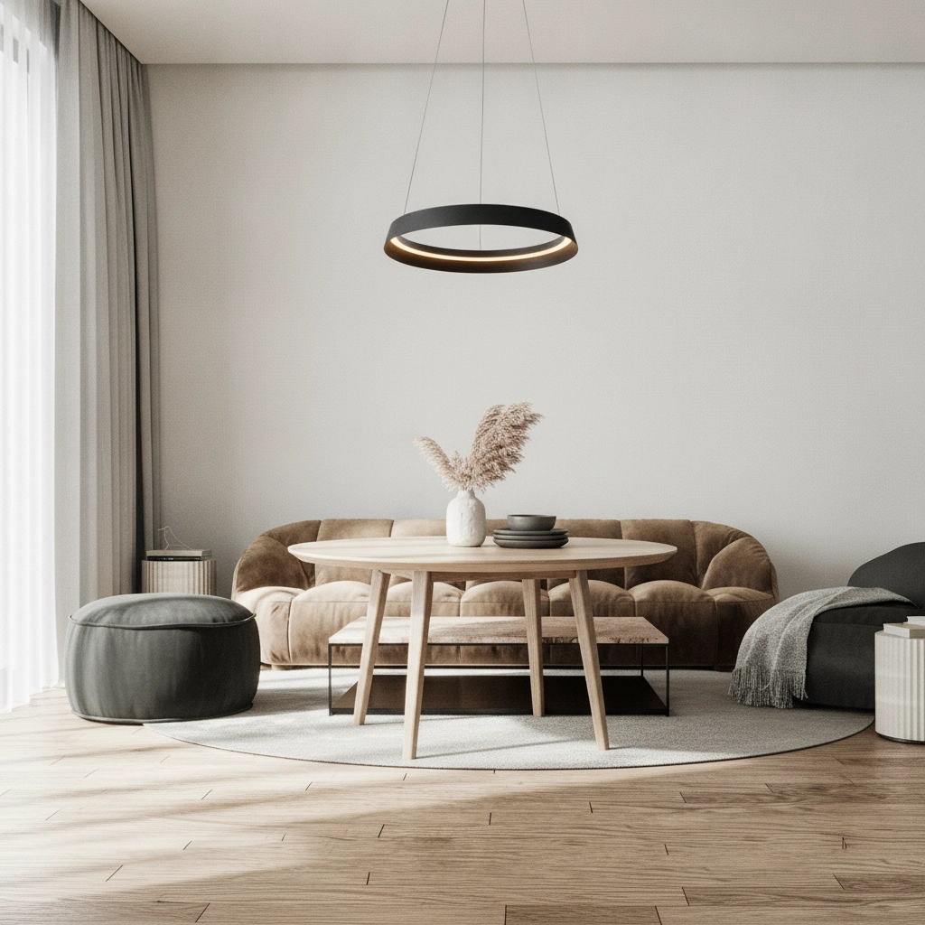 Design-Pendelleuchte Ormi Ø 45cm schwarz