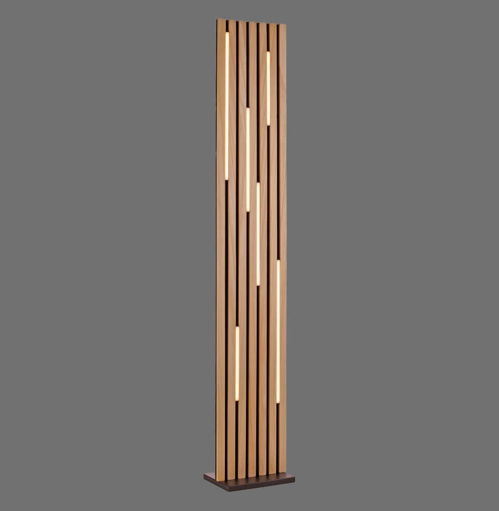 Designer-Stehleuchte Q-Akustik Holz Paul Neuhaus 4012248385401