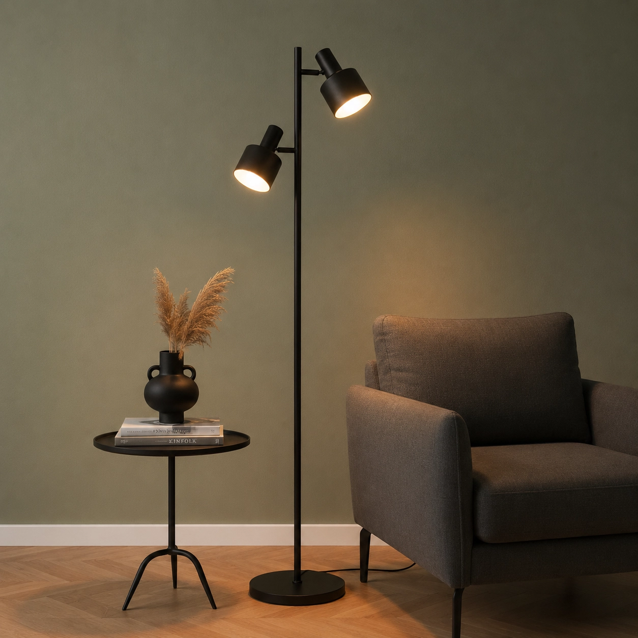 Stehlampe Twinkle Schwarz