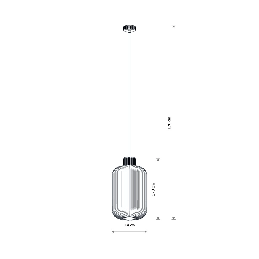 Pendellampe Aurora sandbraun Ø 14 cm Lyora 5903139119689