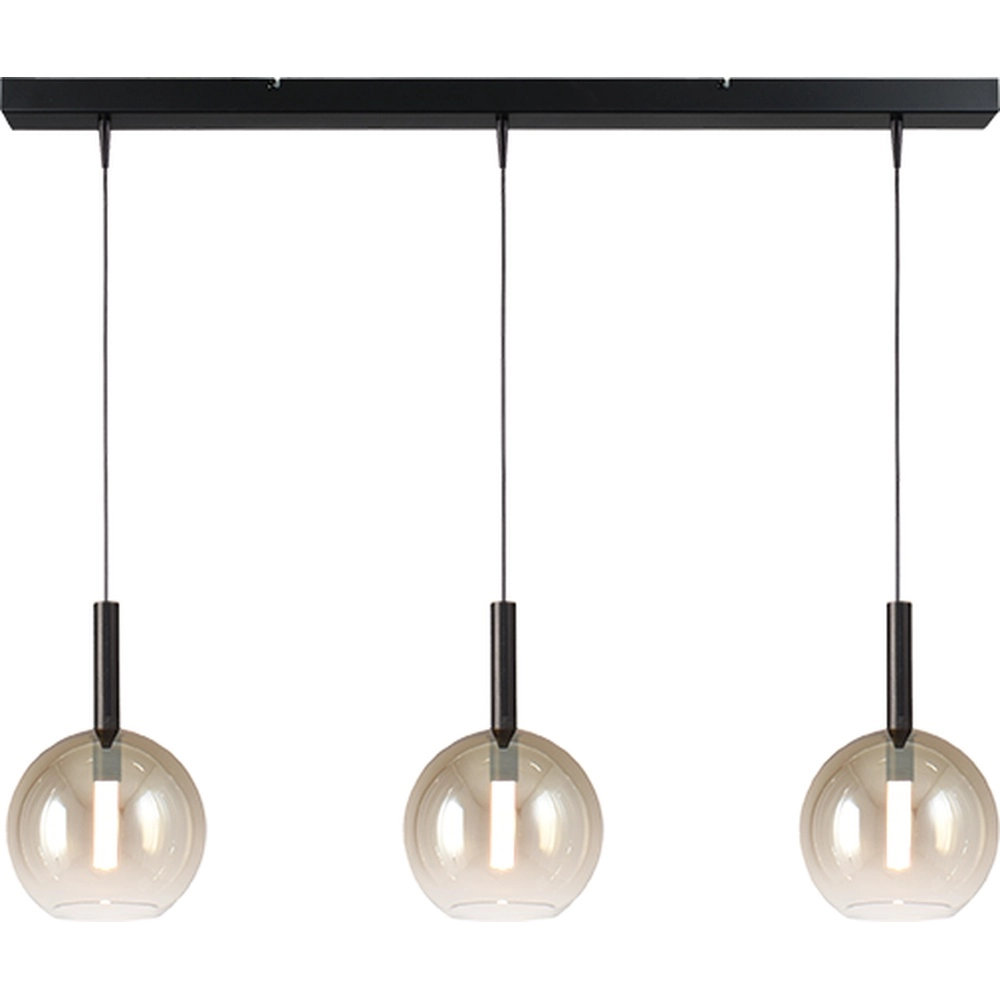 3L Pendellampe Ø 17cm Lido Ball mit goldverblasstem Glas Masterlight 8718121324814