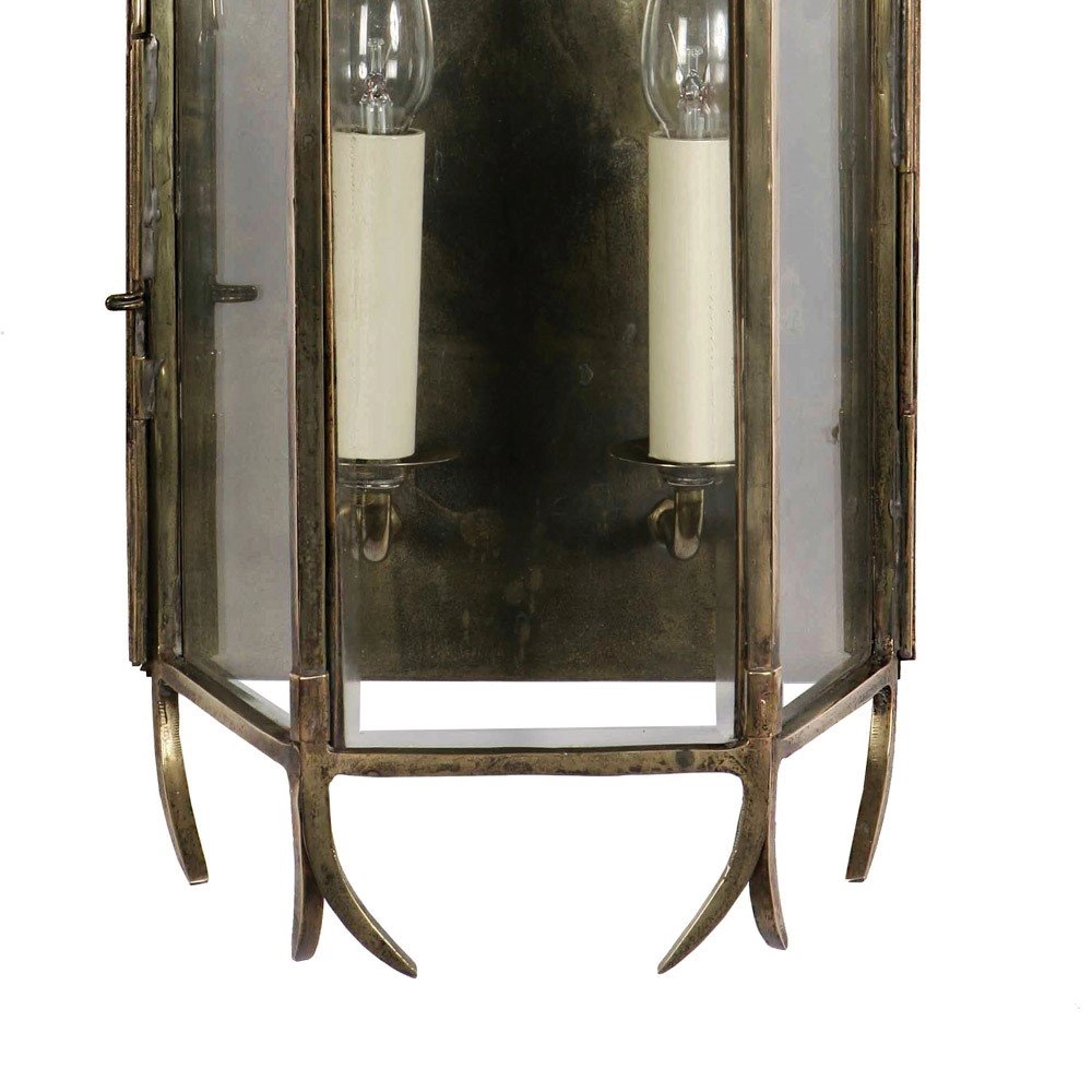 Antike Wandleuchte Gothic 61cm - Antikkupfer (ANT) Limehouse