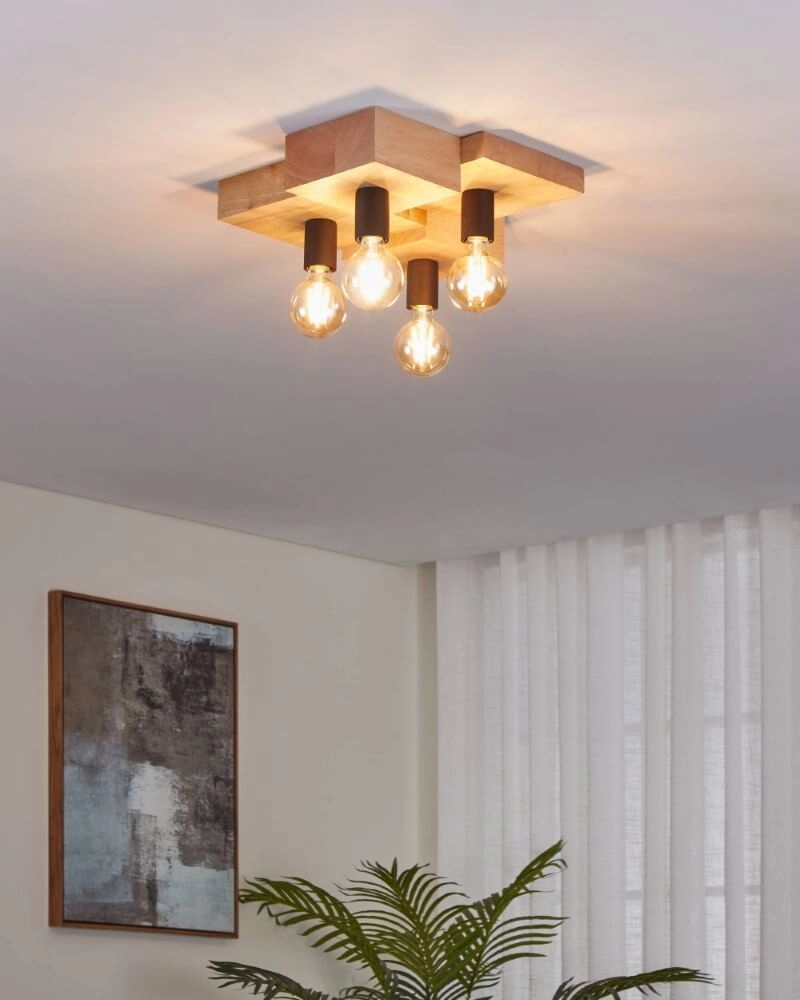 Deckenleuchte mit 4 Leuchten Halkin Design Eglo 9002759437985