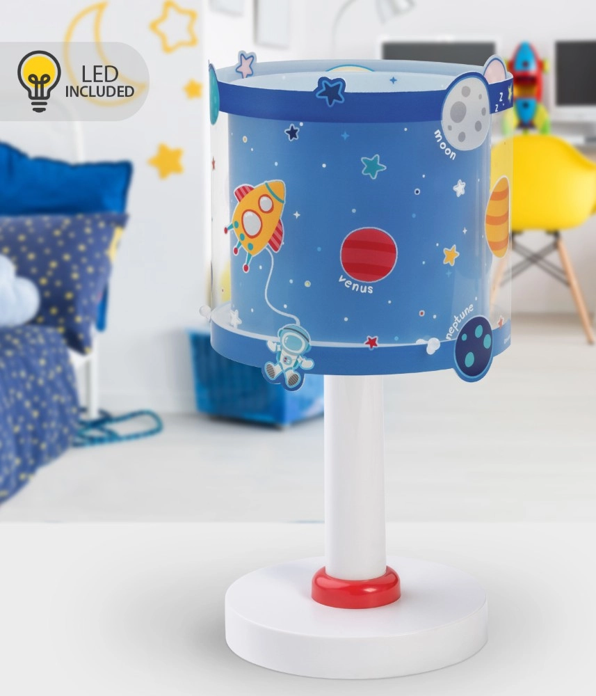 Tischlampe Planets Blau für Kinderzimmer Dalber 8420406002231