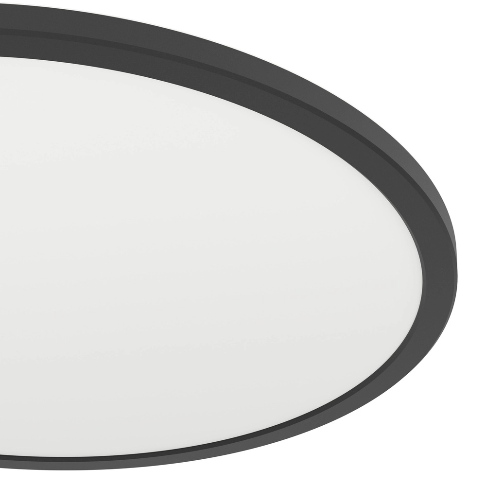 Intelligente Badezimmerlampe Rovito-Z rund – schwarz – Ø 50 cm Eglo 9008606329724