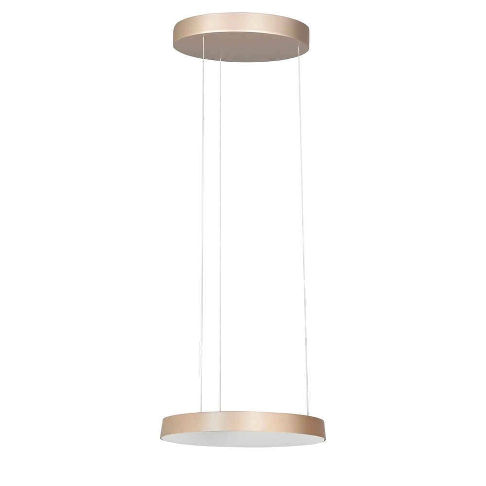 Moderne Pendellampe Aura Ø 36cm Champagnergold