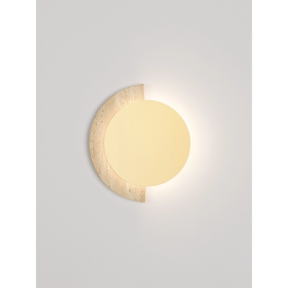 Design-Wandlampe Molli Travertin Ø 17 cm Lyora 5212063501300