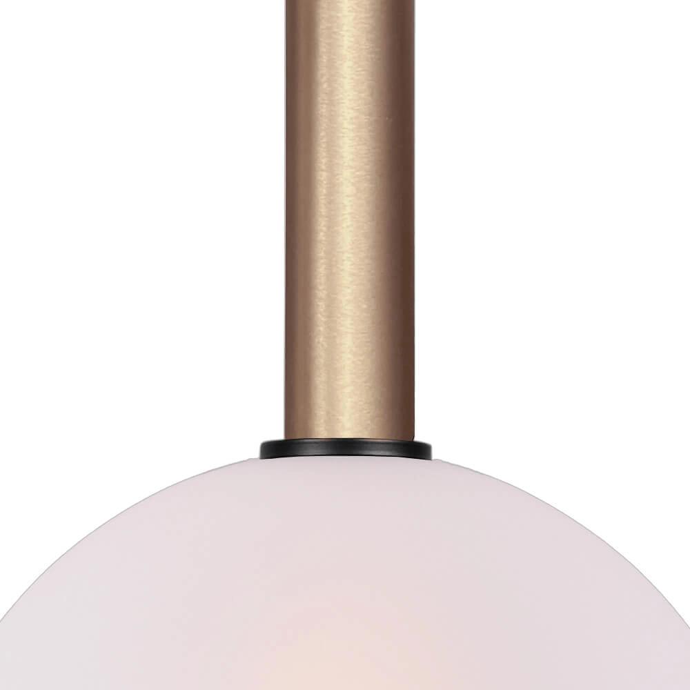 Hängelampe Ø 30cm Bella 2 Messinggold mit mattweißem Glas Masterlight 8718121334028