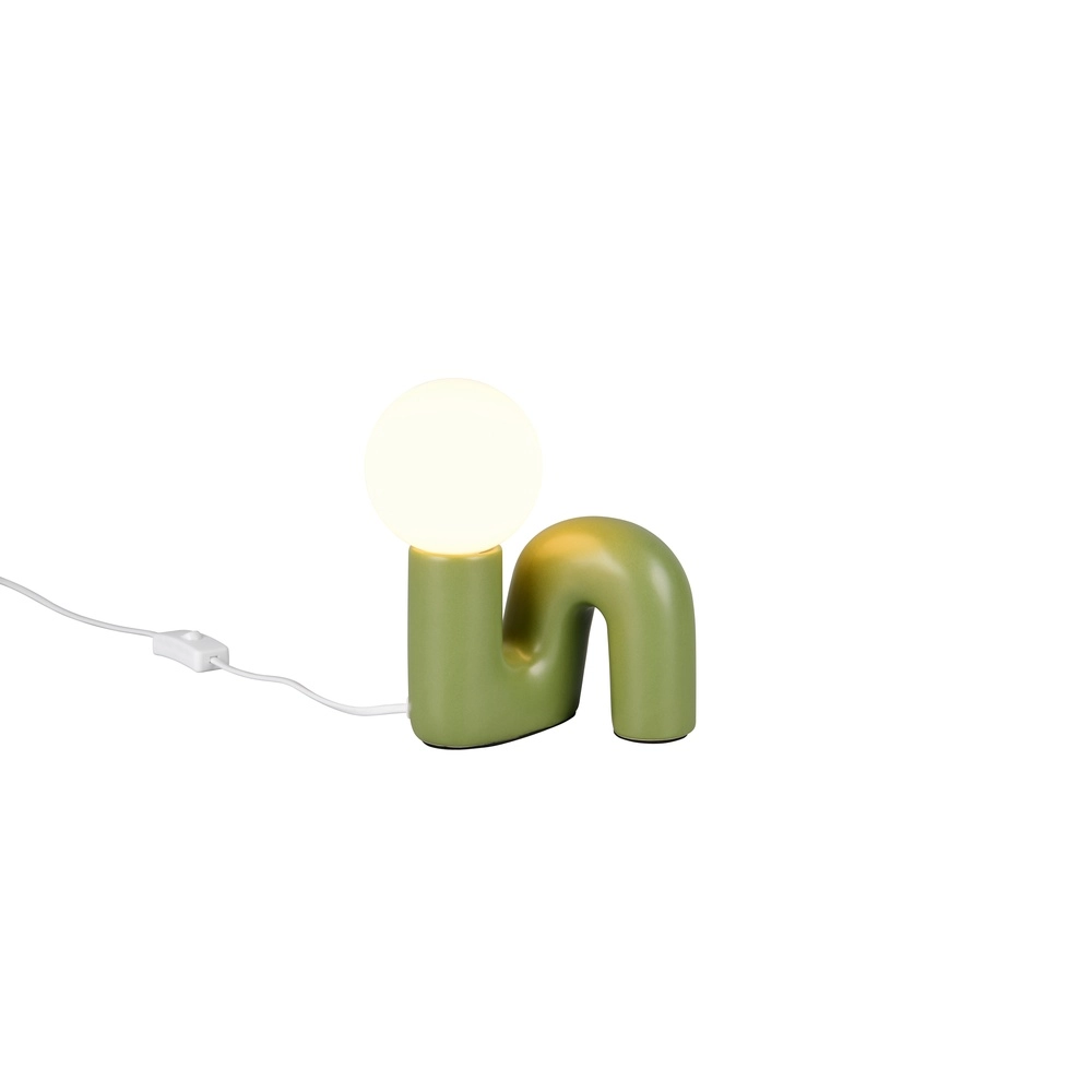Tischlampe Quinn Grün Trio 4017807682281