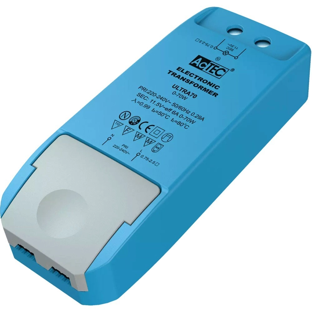 Dimbar LED driver 12V 0-70W AC Blau
