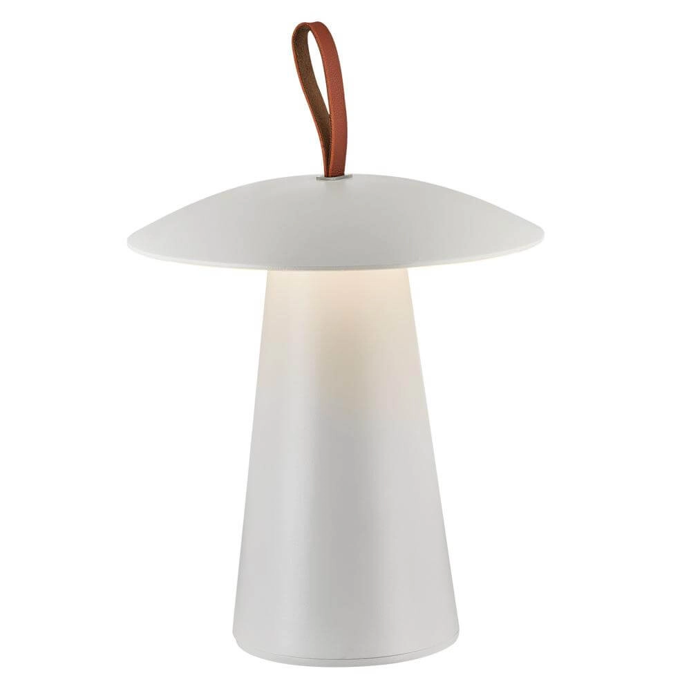 Design-Tischleuchte Ara To-Go Wiederaufladbar Weiß Nordlux 5704924016912